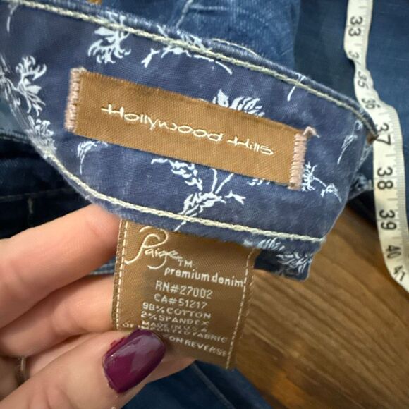 Paige Hollywood hits y2K low rise bootcut jeans 28 - Picture 5 of 12